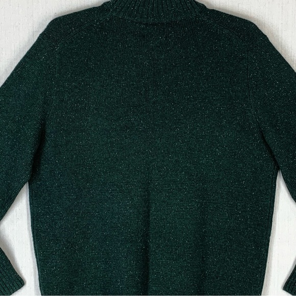 Sonoma~NWT~Men's‎ Quarter Zip Cotton Blend Hunter Green Pullover Sweater~Sz XL - Picture 10 of 15